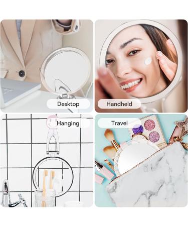 30X Magnifying Hand Mirror for Precise Makeup and Beauty Tasks - 6 Inch, Two Sided Travel Mirror for Tweezing and Blackhead Removal - Buy Online on GoSupps.com
