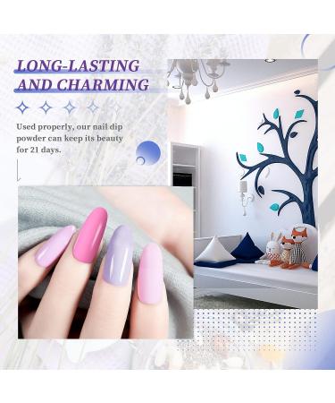 Saviland Nail Dip Powder Set - 12 Colors Glitter White Pink Clear Dipping Powder Kit for French Manicure & Nail Art - Buy Online on GoSupps.com