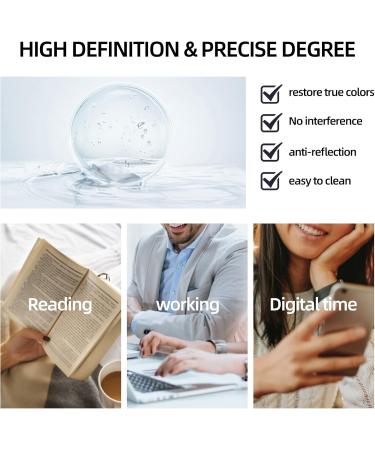 Duogege Fashionable Reading Glasses for Men and Women - Stylish Metal Frame Transparent 1.0 Diopters - Buy Online on GoSupps.com