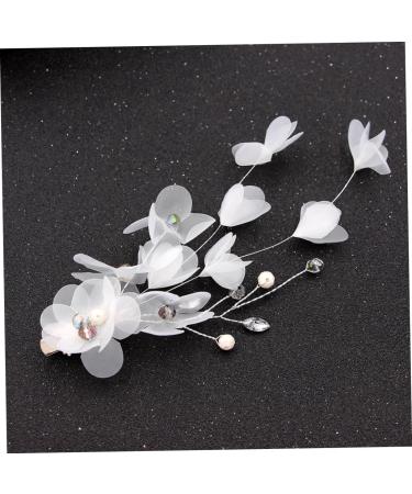 minkissy Comb hairstyles Women headpiece bridal hair comb handmade pearl hair comb DIY bridal headdress headwear rhinestone headpiece issue card girl child white Wedding - Buy Online on GoSupps.com