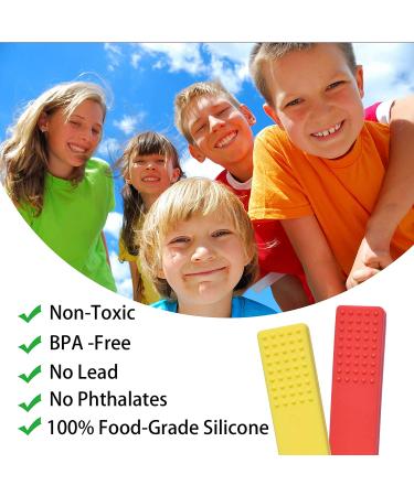 Chew Necklace Set for Sensory Kids - 4PCS Silicone Autism Chew Necklaces for Biting Needs, ADHD, Oral Motor - Boys and Girls - Buy Online on GoSupps.com