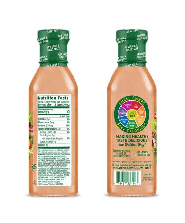 Walden Farms French Dressing 12 oz 2 Pack - Sugar Free, 0g Net Carbs, Fresh & Delicious Salad Topping - Smooth & Creamy Condiment - 12 Fl Oz Bottle - Buy Online on GoSupps.com