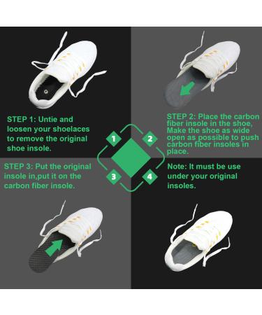 Carbon Fiber Orthotic Insoles for Turf Toe & Foot Arthritis - Rigid Shoe Inserts for Pain Relief | International Shipping Available - Buy Online on GoSupps.com