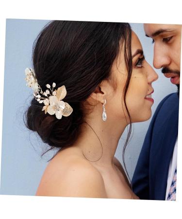 Didiseaon Gold Leaf Side Comb Hair Comb Clips Womens Headpiece Comb Clips for Hair Wedding Bride Headpiece Hair Comb for Bride Vintage Hair Accessories Bride Headpieces for Wedding - Buy Online on GoSupps.com