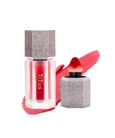 Long Lasting Lipstick Velvet Lip Gloss Portable Nonstick Makeup Lipstick with Color Development Easy to Push Away Teksome 203