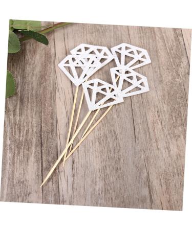 Vaguelly 150 Pcs Gold Diamond Topper Fruitcakes Wedding D cor Cake Diamonds Wedding Diamond Glitter Diamond Home Ornament Fruit Cake Glitter Wedding Cupcake Picks Commemorate Toothpick - Buy Online on GoSupps.com