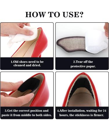Molain Heel Cushion Inserts - Bladder Prevention Pillows for Large Shoes | 2 Pairs of Suede High Insole Pads for Men & Women - Black - Buy Online on GoSupps.com