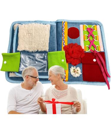 Siopob Blanket - Comforting Autistic Activities Pad - Versatile Fidget Book Alzheim-ers Products Fidget Blanket For Adults With - Buy Online on GoSupps.com