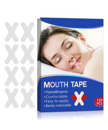 Sleep Strips Mouth Tape for Sleeping - Sleep Tape for Better Nose Breathing Snoring Relief Sleep Mouth Strips for Less Mouth Breathing & Sleeping Quality Improvement 120 PCS