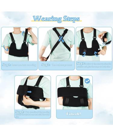 Liitrton Arm Sling - Breathable Shoulder Immobilizer & Adjustable Split Strap - Relieve Shoulder Pain - Supports & Braces for Adults - Buy Online on GoSupps.com