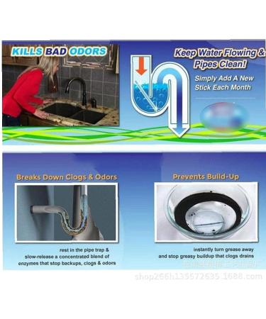 12pcs Drain Cleaner Sticks Sink Deodorizer Sink-Refreshment Odor Free to Hold Pipe Cleaning Stick Attractive Design - Buy Online on GoSupps.com