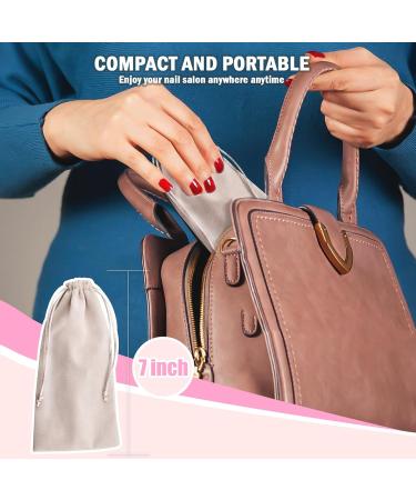 Professional Electric Nail Drill Kit - Portable Cordless Nail File Set for Acrylic & Gel Nails | 100 Pcs Sanding Bands - Ideal for Manicure & Polishing - Buy Online on GoSupps.com