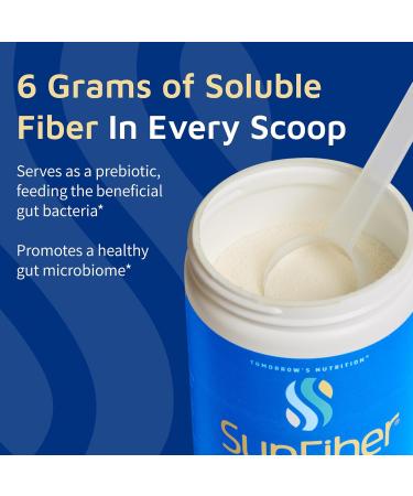 SunFiber Soluble Prebiotic Fiber with Guar Gum - 30 Servings (7.4 oz) | Digestive Wellness Support | Vegan-Friendly - Buy Online on GoSupps.com