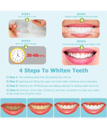 Hot Pepper Teeth Whitening Strips | 42 Professional Strips for Sensitive Teeth | Peroxide-Free Gentle Whitening Kit - Mint Flavor - Buy Online on GoSupps.com
