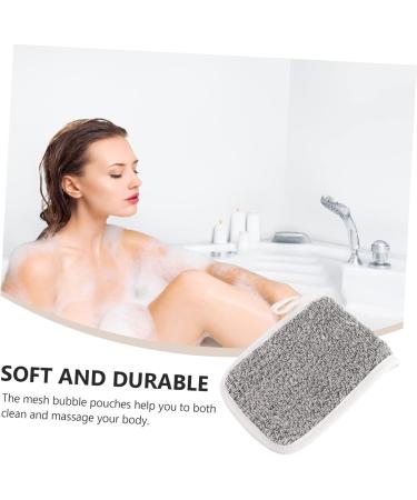 VINTORKY 5pcs Flip Soap Foam Net Soap Mesh Holder Net Bag Soap Bag Exfoliating Soap Pocket Khaki Cotton Linen - Buy Online on GoSupps.com