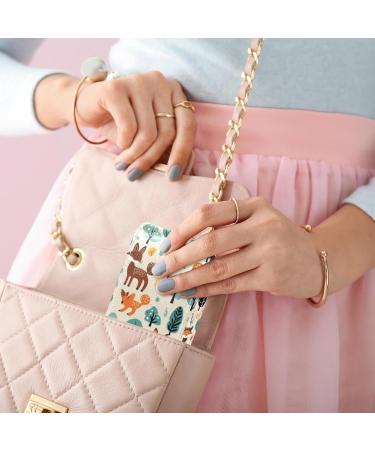 Travel Lipstick Organizer Case - Portable Makeup Bag with Mirror | Bear Deer Fox Rabbit Owl T676x4mhar - Shop Now for International Shipping - Buy Online on GoSupps.com