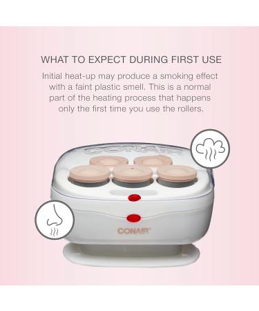 Conair Instant Heat Travel Hot Rollers 1.5 White - Set of 5 - Buy Online on GoSupps.com