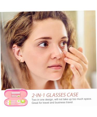 Solustrie Double-Layer Glasses Case & Holder Set | Travel-Friendly Contact Lens Storage | Mini Accessory for Sensitive Eyes | International Shipping Available - Buy Online on GoSupps.com