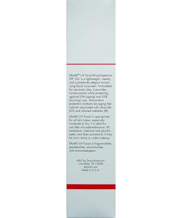 EltaMD UV Facial SPF 30+ Sunscreen Moisturizer with Hyaluronic Acid - 3.0 oz (Pack of 1) - Buy Online on GoSupps.com