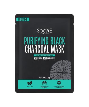 Shop Soo Ae Purifying Black Charcoal Mask | 12 Count - Best International Shipping - Buy Online on GoSupps.com