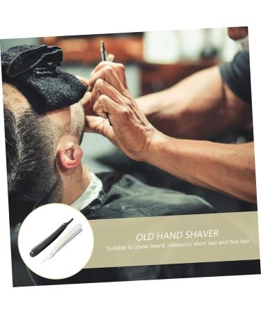 Angoily 4-Piece Metal Razor Blades Set for Men - Manual Hair Razor & Old-Fashioned Knife Holder - Buy Online on GoSupps.com