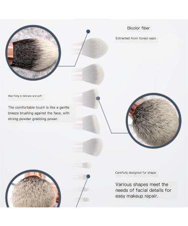 10-Piece Makeup Brush Set - Marble Handle Portable Beauty Tools for Ladies & Girls | International Shipping - Buy Online on GoSupps.com