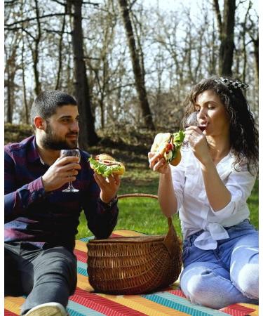 JEAOUIA Waterproof Foldable Picnic Blanket - Large 79x79 inch, 3-Layer Material, Sandproof & Portable - Ideal for Camping, Beach, Park, Travel - Fits 3-6 Adults - Buy Online on GoSupps.com