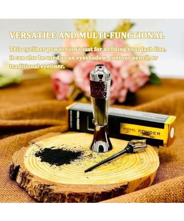 Powder Eyeliner Handmade Handmade Natural Eyeliner in Powder Form Intense Color Long-Wearing Smudge-Proof (Brown) - Buy Online on GoSupps.com