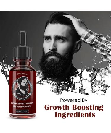 100% Natural Beard Conditioning Oil - Argan & Jojoba - Softens & Strengthens Beard Growth - 1 Fl Oz - International Shipping Available - Buy Online on GoSupps.com
