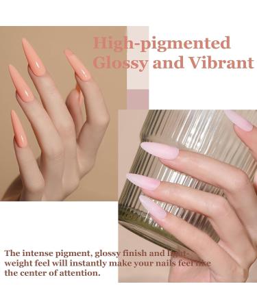 4 Colors Nail Dipping Powder Kit - Nude Pink Dip Powder Nail Kit - Natural Glossy Nail Powder Dip Kit Starter Set - French Nail Art Nail Powder - Essential Liquid Set with Base & Top Coat - Buy Online on GoSupps.com