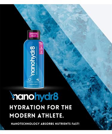 Nanohydr8 Dragon Fruit Workout Energy Drink - Fast Hydration & Electrolyte Recovery - 4oz Shooter, 12 Pack - Buy Online on GoSupps.com