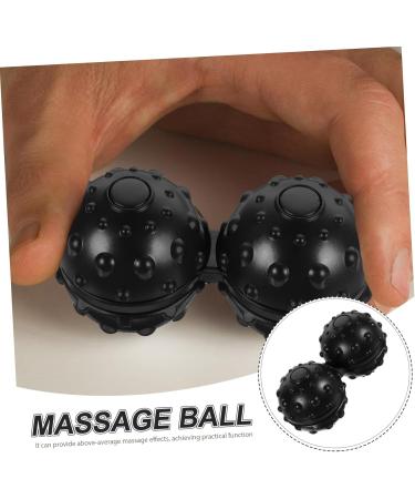 Beavorty Massage Roller & Yoga Balls - Double Lacrosse Balls for Body Massage - Black Rattan Holder - Buy Online on GoSupps.com