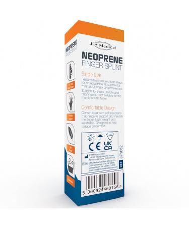 JFA Medical Neoprene Finger Splint - Support and Stability for Finger Injuries - Buy Online on GoSupps.com