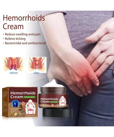 Hemorrhoid Relief Cream: Fast Pain and Itch Relief for Piles - Soothes Swelling and Burning Discomfort - Buy Online on GoSupps.com