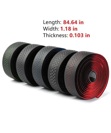 Professional EVA+PU Road Bike Handlebar Tape in Red | Racing Bicycle Bar Wrap with End Plugs - Buy Online on GoSupps.com
