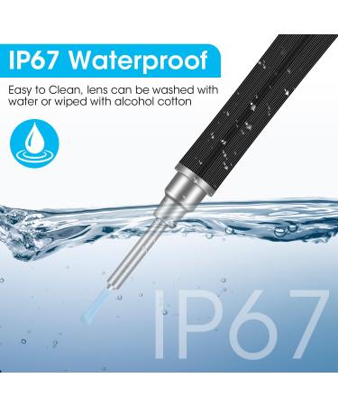 Ear Wax Removal Tool with Camera and 6 Ear Spoons | Earwax Removal Kit for iOS Android - Black - Buy Online on GoSupps.com