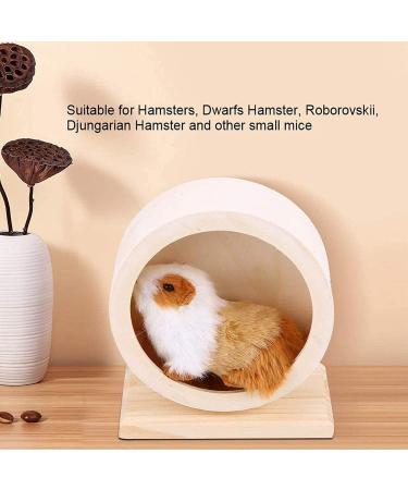 MMIAOO Rotating Ferris Wheel Hamsters Hamster Running Toy - Wooden Silent Bracket Running Wheel for Hamster Guinea Pig Hedgehog Chinchilla (32cm) - Buy Online on GoSupps.com