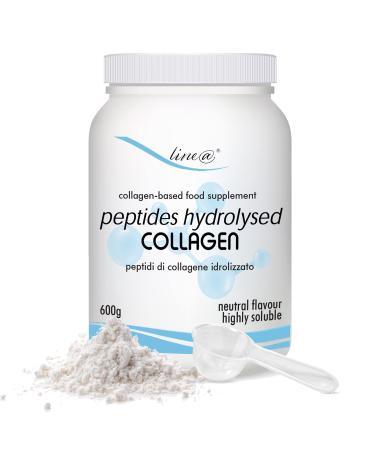 Line@Diet Collagen Powder 600g | Hydrolyzed Collagen Peptides | Highly Soluble & Unflavored (600g)