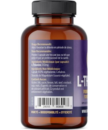 Pure Lab Vitamins | L-Theanine 250mg Vegi Capsules | Pressure and Concerns Relief Supplements | Brain Memory & Focus Supplement for Adults | Promotes Relaxation & Improves Sleep | Quality Gentle Sleep Aid - Buy Online on GoSupps.com