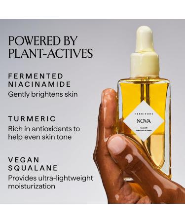 HERBIVORE Nova Facial Oil - Bi-Phase Oil with Tumeric + Niacinamide Serum and Oil in one Plant-based Vegan Cruelty-free 50 mL / 1.7 oz - Buy Online on GoSupps.com