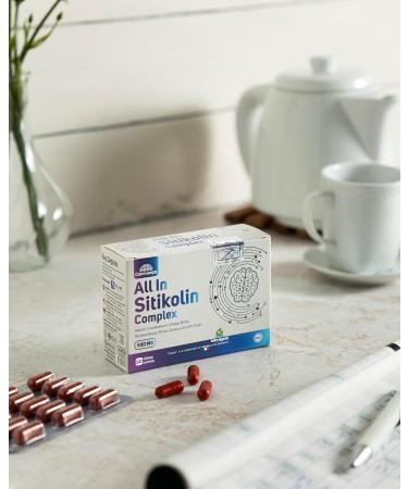 Camrusepa All in Citicoline Complex Vegan Capsules with Citicoline Phosphatidylserine Ginkgo Biloba Rhodiola & Panax Ginseng Supports Memory Focus & Mental Energy 60 Vegan Capsules - Buy Online on GoSupps.com