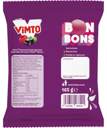  Vimto Vimto Bon Bons Original 175g (Pack of 12) - Buy Online on GoSupps.com