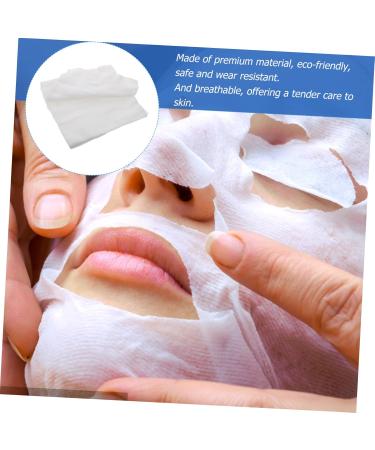 Veemoon 100 Pi ces Masques Blancs En Tissu Pour Visage Lot Pour Salon De Beaut  - Buy Online on GoSupps.com