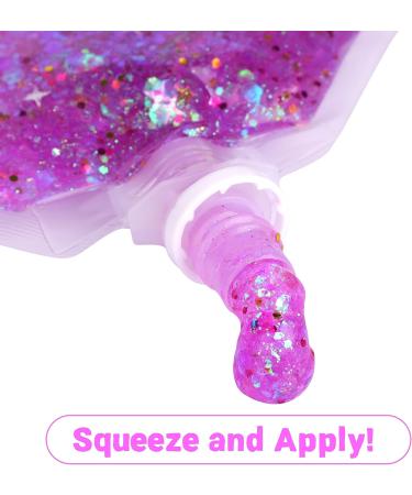 Mermaid Glitter Body Gel - Long-Lasting 50ml Sequins for Face, Body, Hair - Easy to Apply & Remove - Perfect for Festivals, Christmas, Cosplay - Performance Makeup - Buy Online on GoSupps.com