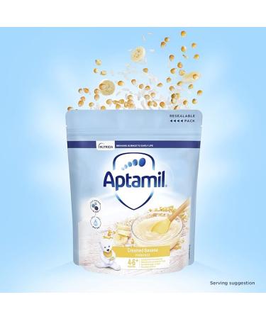 Aptamil Creamed Banana Porridge Baby Food Cereal 4-6+ Months 125g (Pack of 5) - Buy Online on GoSupps.com