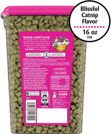 Temptations Cat Treats - Blissful Catnip Flavor 16 oz Tub - Buy Online on GoSupps.com