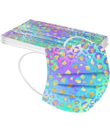 Jingyua 50 Pack Colorful Disposable Masks - Butterfly Pattern Adult Mouth Protection - Buy Online on GoSupps.com