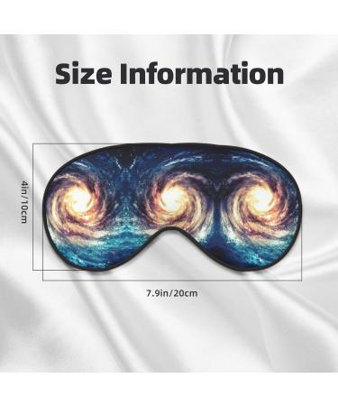 FoRes Universe Milky Way Galaxy Print Eye Mask - Light Blocking Adjustable Sleep Mask for Deep Rest - Unisex Adult Sleep Aid - Buy Online on GoSupps.com