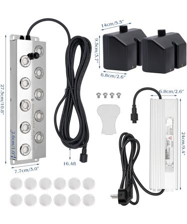 Buy Muyirted 10-Head Ultrasound Fog Maker - 7L/h Humidifier with 400W Power for Gardens & Landscapes - Ideal for Glass Containers | International Shipping Available - Buy Online on GoSupps.com