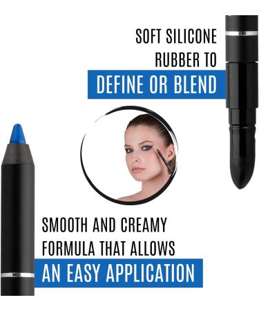 IMPALA Waterproof Silicone Metallic Blue Eyeliner No.16 - Creamy & Long-Lasting Formula for Defined or Smudged Looks - Buy Online on GoSupps.com
